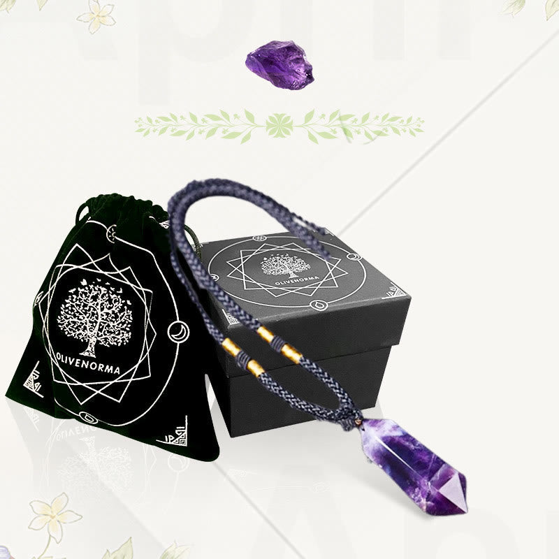 Faelara - Amethyst Healing Crystal Necklace