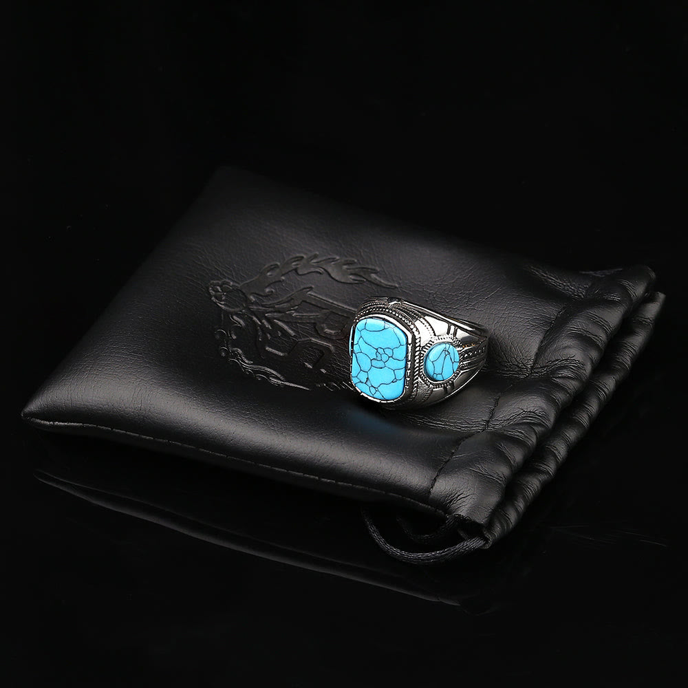Thorin - Turquoise Statement Ring for Men
