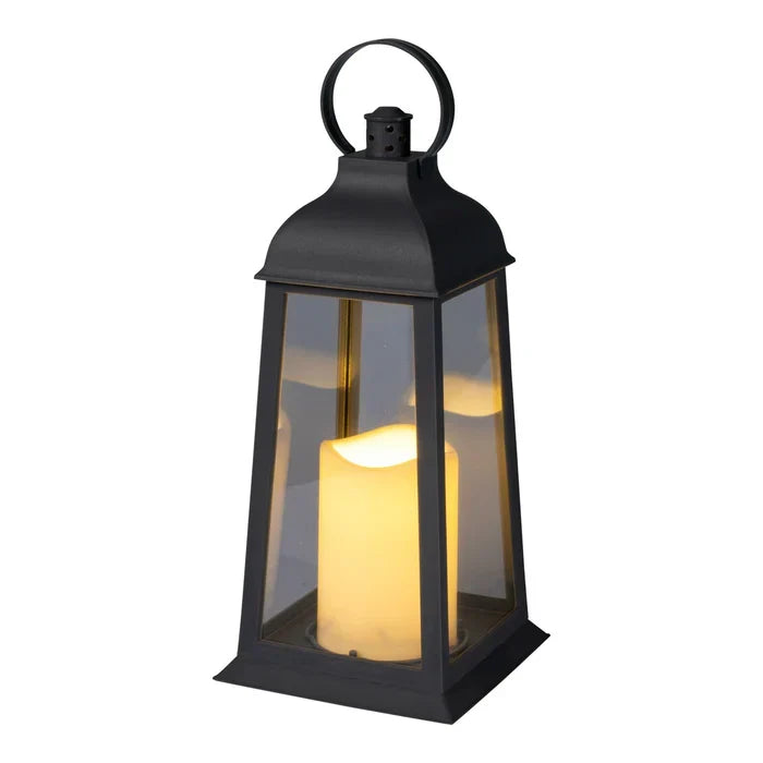NightGuard - Set of 2 Outdoor LED Lanterns with Warm Glow