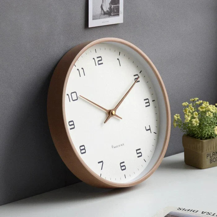NordicTimber - Rustic Wooden Wall Clock for Your Interior