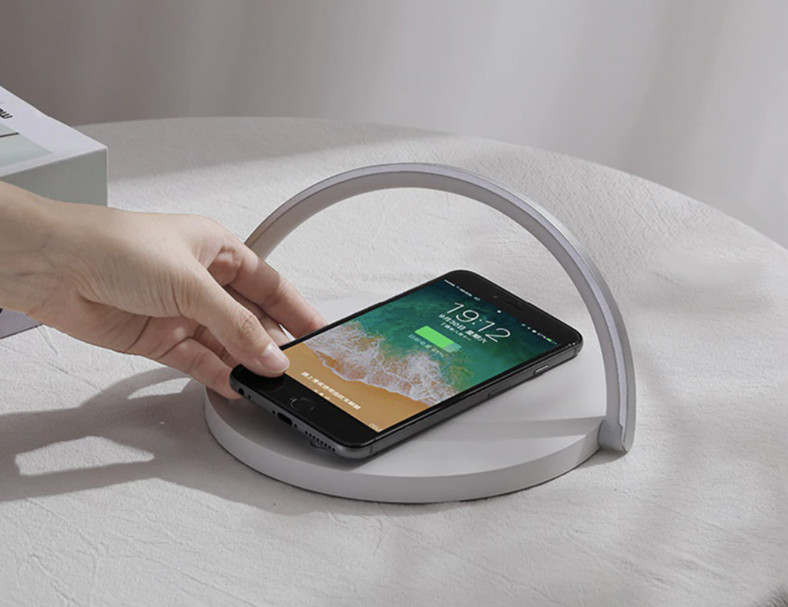 Bowlight Design - Stylish 3-in-1 Night Light with Qi Charger