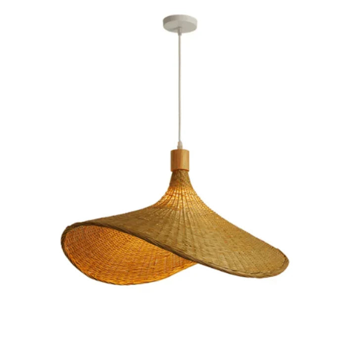 RusticWeave Light - Elegant Rattan Pendant Lamp for a Cozy Rustic Look
