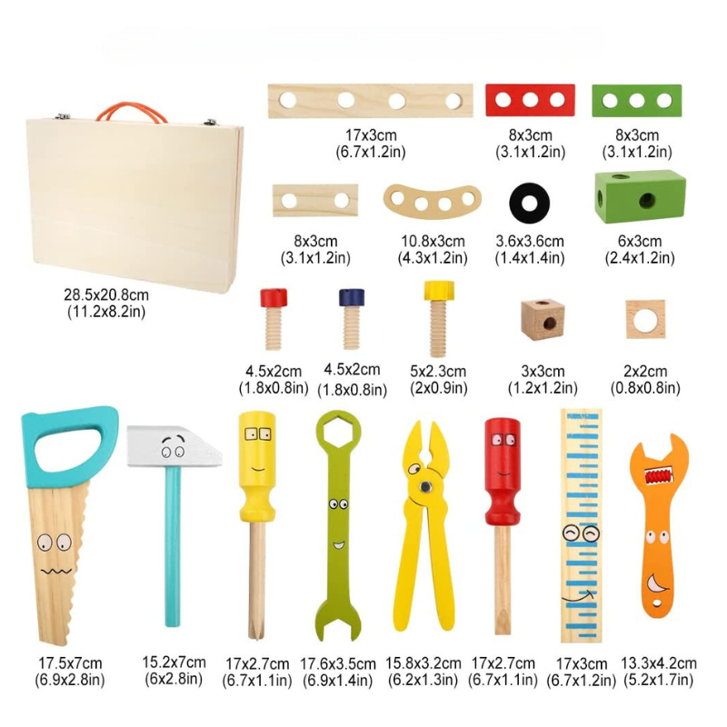 MakerBox - Creative Wooden Building Set for Kids