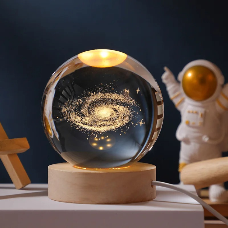 MercuryOrb - Celestial Glass Globe Night Light