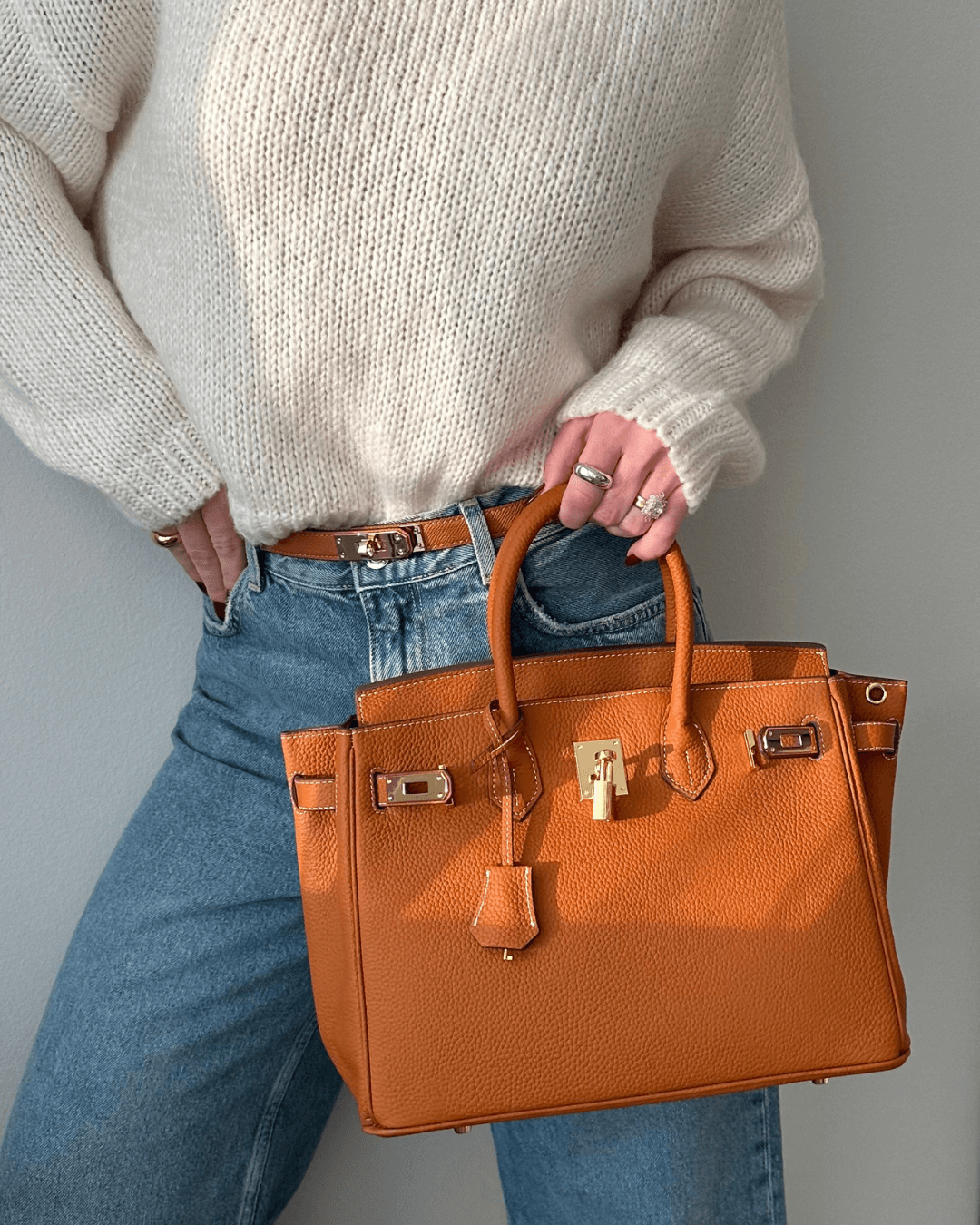LuxaBelle Bag - Elegant Leather Handbag for Women
