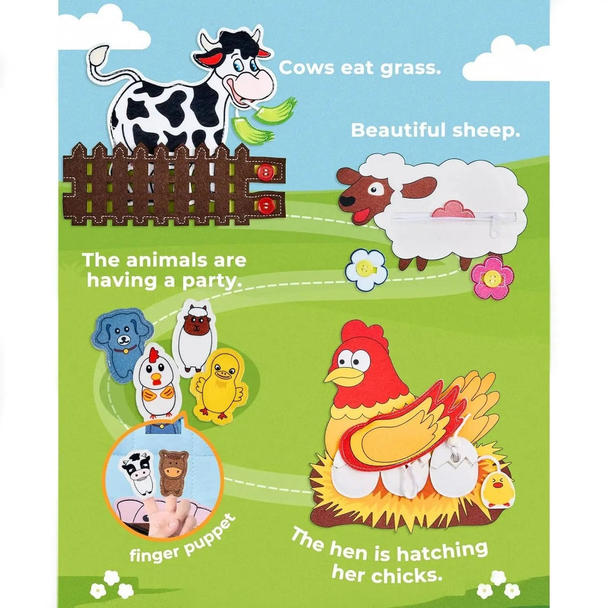 Kudrenne - Interactive Learning Book for Toddlers