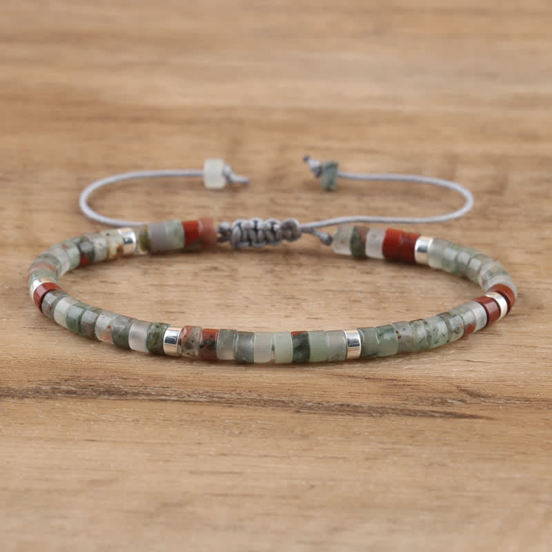 Seraphina Bracelet - Braided Natural Stone Bead Design