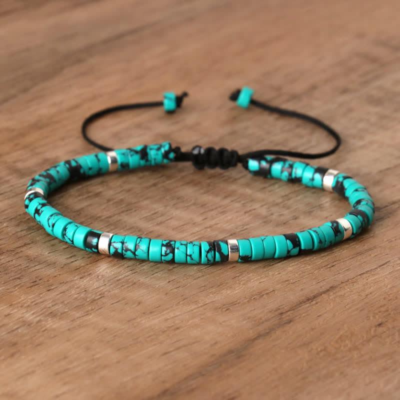 Seraphina Bracelet - Braided Natural Stone Bead Design