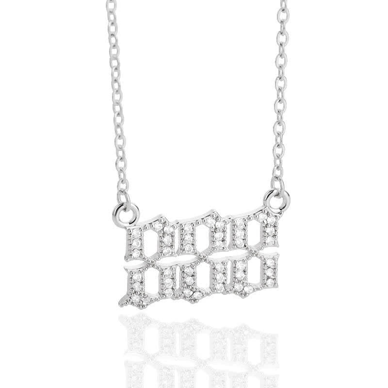 Seraphina Angel Number Necklace - Zirconia Pendant Symbolizing Protection and Love