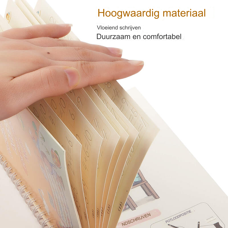 ScribbleJoy Book - Reusable Educational Writing Book for Kids