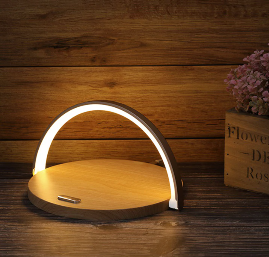 Bowlight Design - Stylish 3-in-1 Night Light with Qi Charger