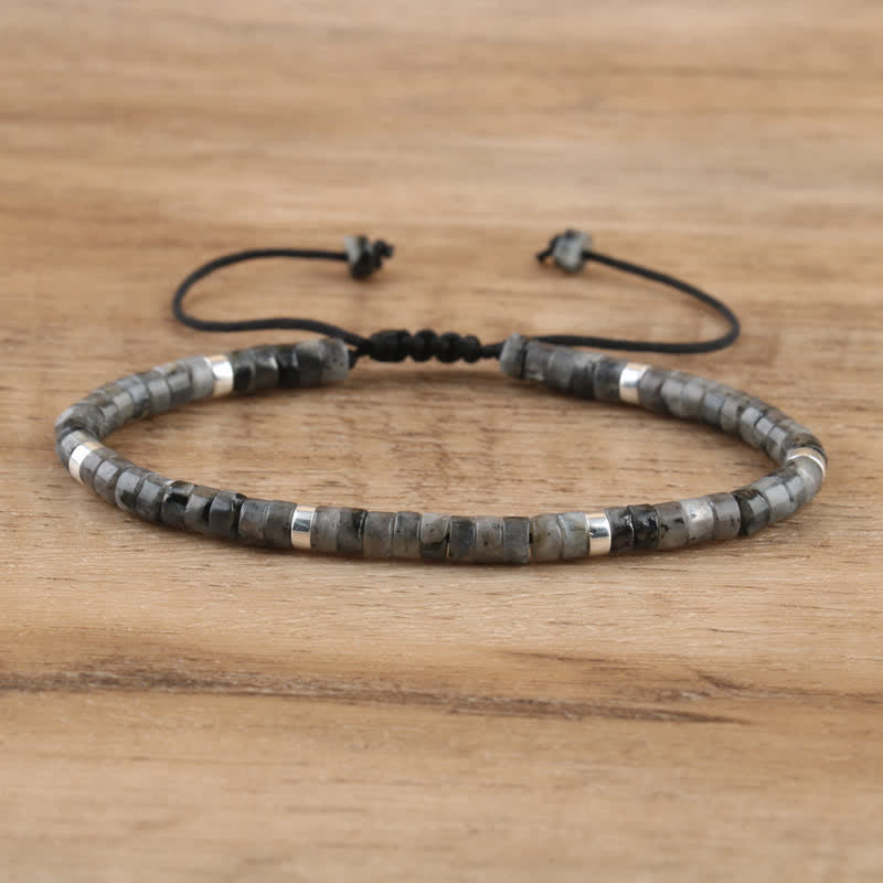 Seraphina Bracelet - Braided Natural Stone Bead Design