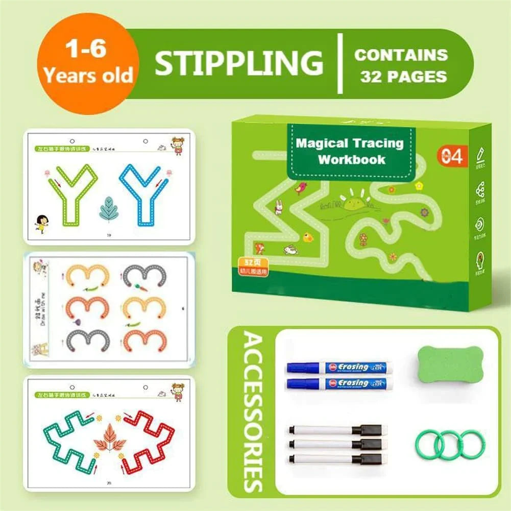 Pembra Reach - Reusable Writing Practice Workbook For Kids