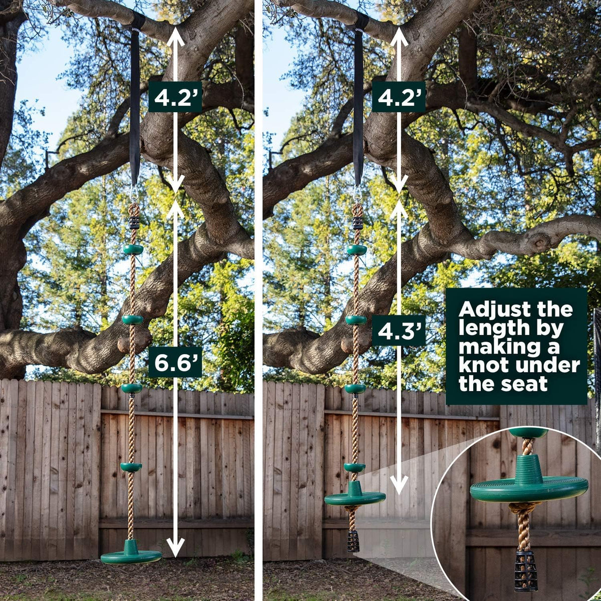 RangerNest - Tree Swing Set with Climbing Rope