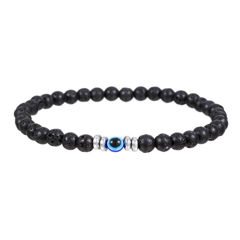 Thor - 4mm Natural Stone Evil Eye Bracelet for Men