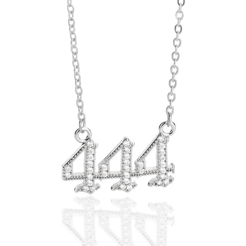 Seraphina Angel Number Necklace - Zirconia Pendant Symbolizing Protection and Love