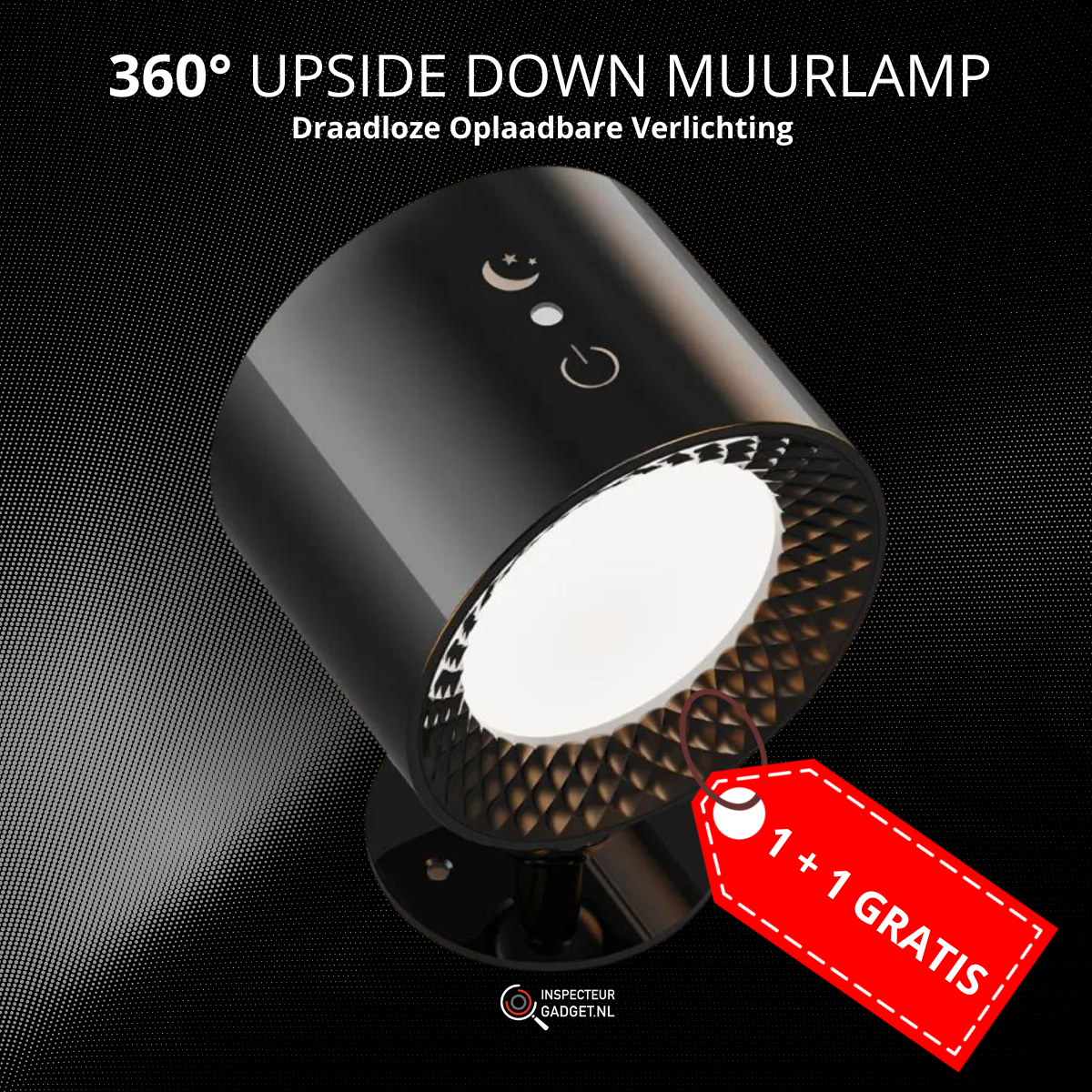 Salveron Brook - Cordless USB-Rechargeable Wall Lamp Design