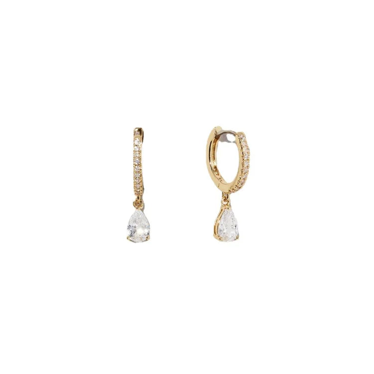 Valerie Collection - Handmade 14K Gold-Plated Zirconia Earrings