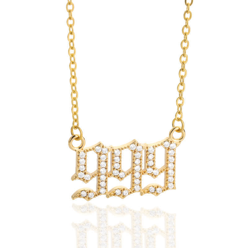 Seraphina Angel Number Necklace - Zirconia Pendant Symbolizing Protection and Love
