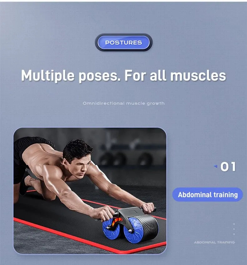 AbRoller Pro - Automatic Rebound Ab Wheel Roller