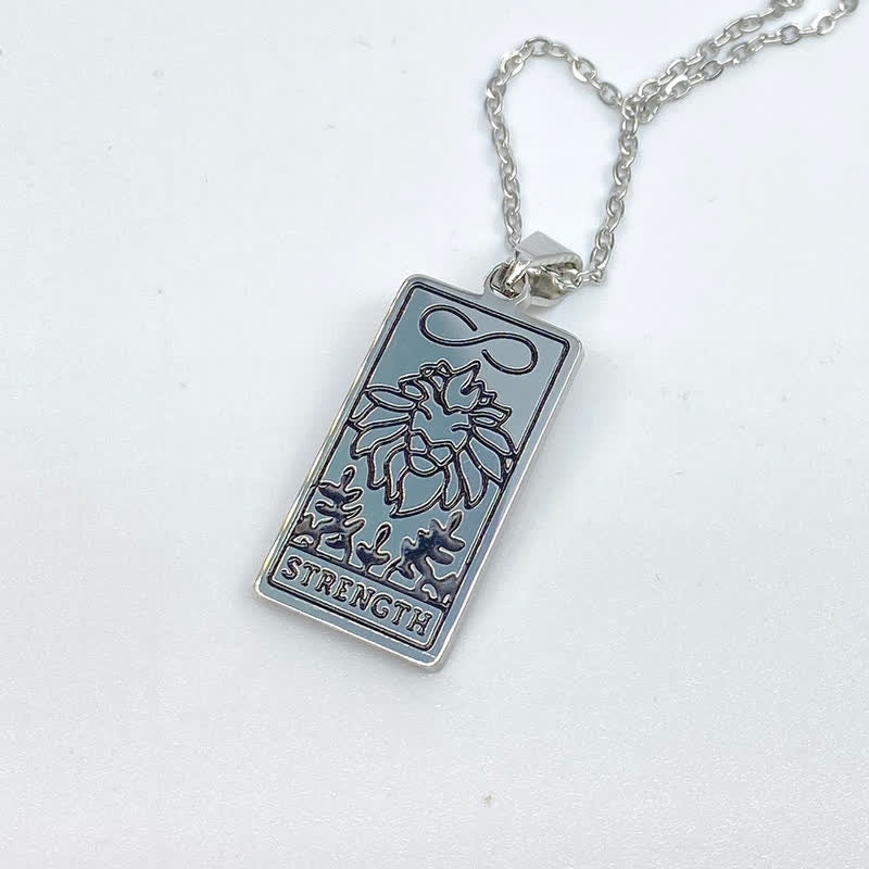 Cyrenna - Vintage Tarot Card Luck Charm Necklace