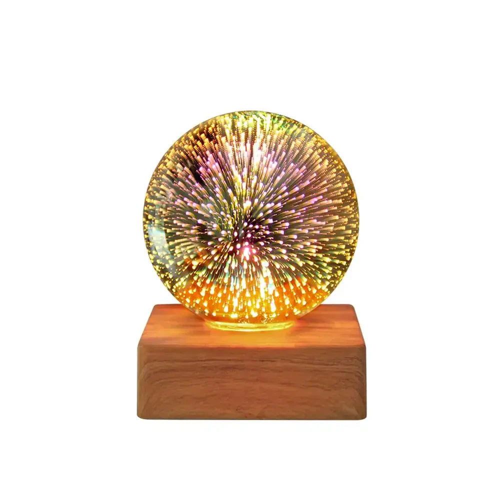 StarburstGlow - 3D Crystal Ball Night Light with Starry Projection