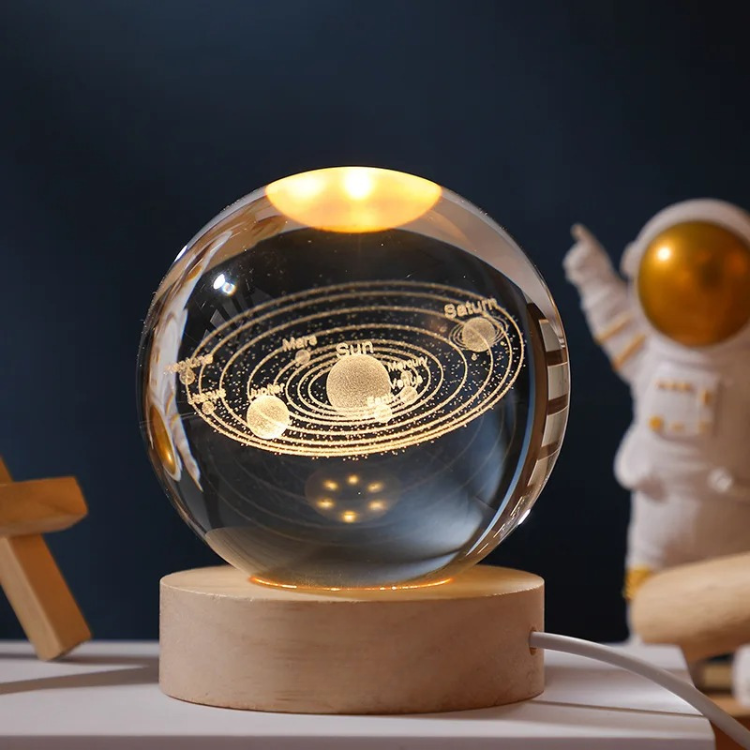MercuryOrb - Celestial Glass Globe Night Light