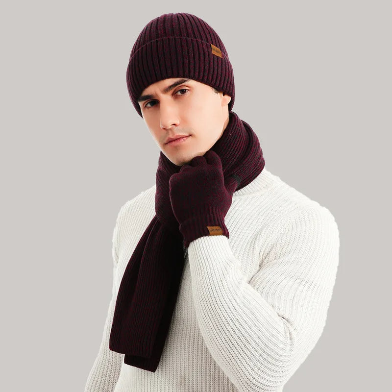 ArcticStyle - Trendy Winter Set with Hat and Gloves