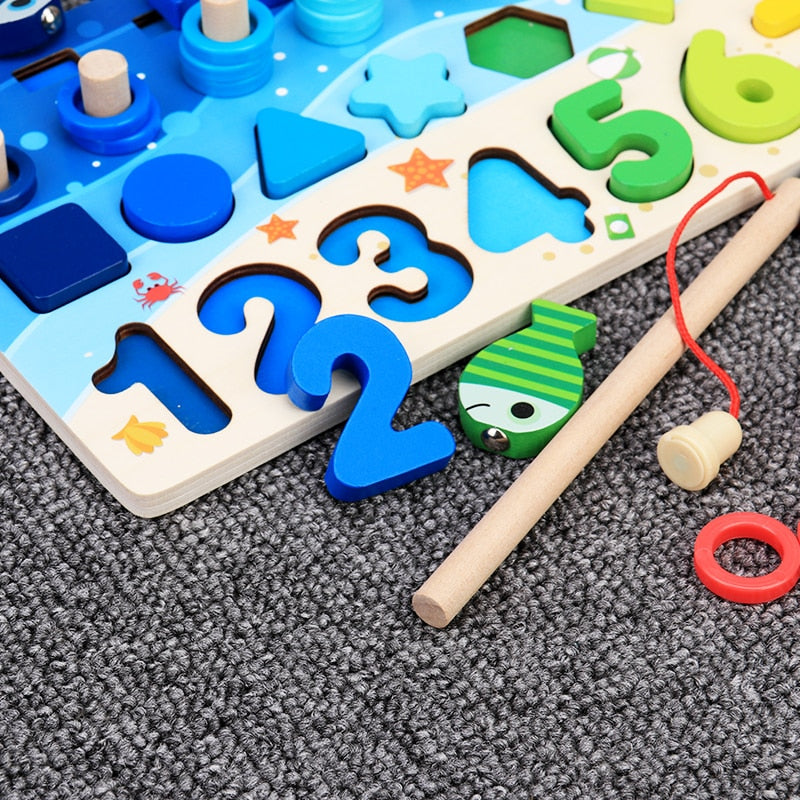 SafariExplorer - Wooden Montessori Toddler Activity Board