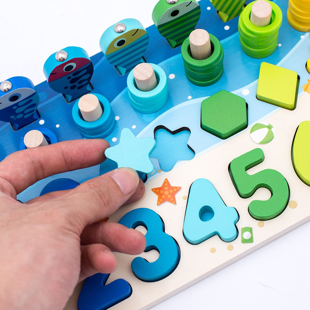 EduWood - Educational Wooden Play Board for Growing Minds