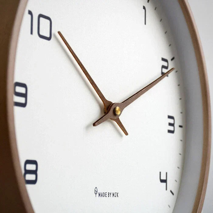NordicTimber - Rustic Wooden Wall Clock for Your Interior