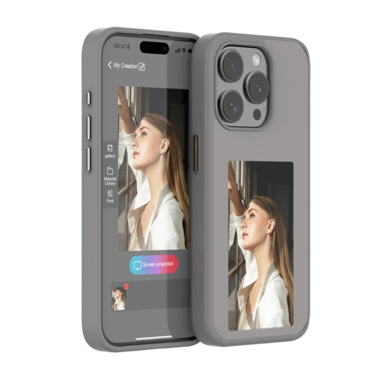 CustomView Case - Customizable iPhone Protection with E-Ink Display