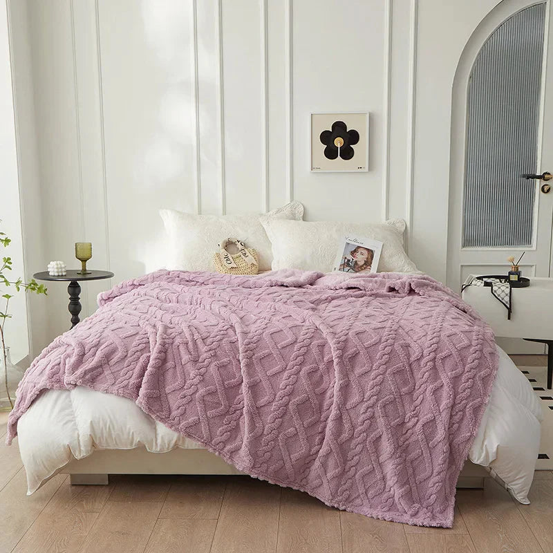 CozyLuxe - Luxury Lambswool Blanket for the Bedroom