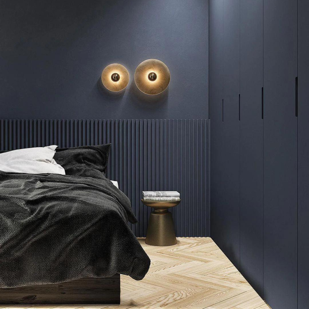 Mordox - Round Alabaster Aluminum Wall Lamp