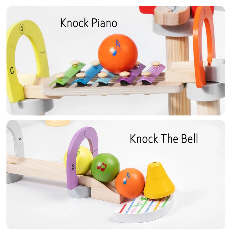 MusicBlocks Toy - Wooden Sensory Blocks for Early Development