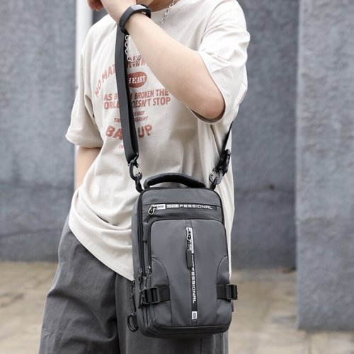 SecureNylon - Waterproof Anti-Theft Shoulder Bag with USB Charging Port