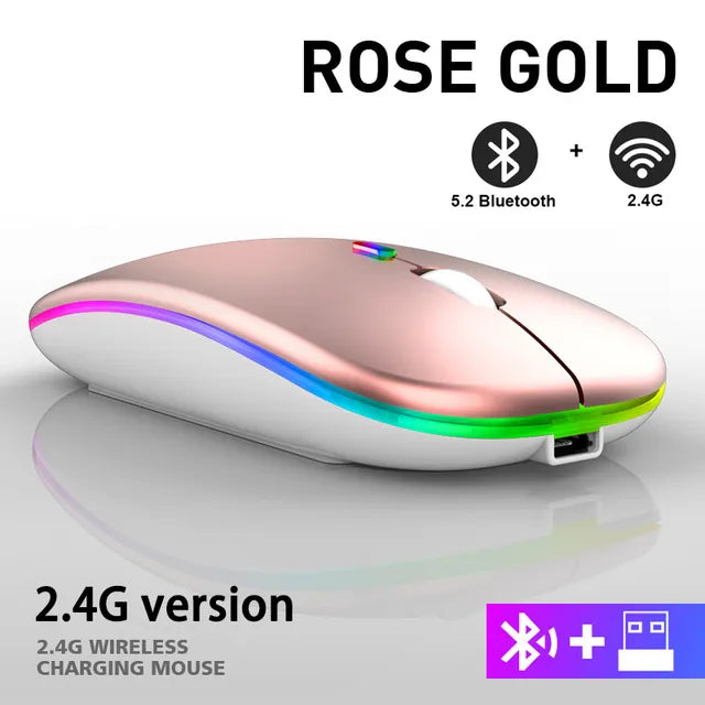 LuxeClick Mouse - Wireless Rechargeable Bluetooth Mouse