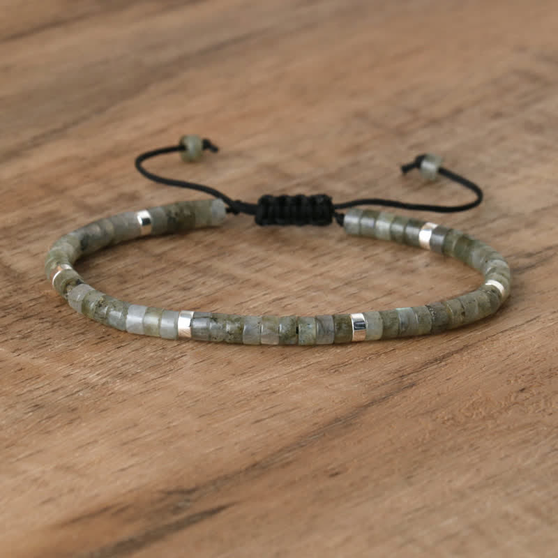 Seraphina Bracelet - Braided Natural Stone Bead Design