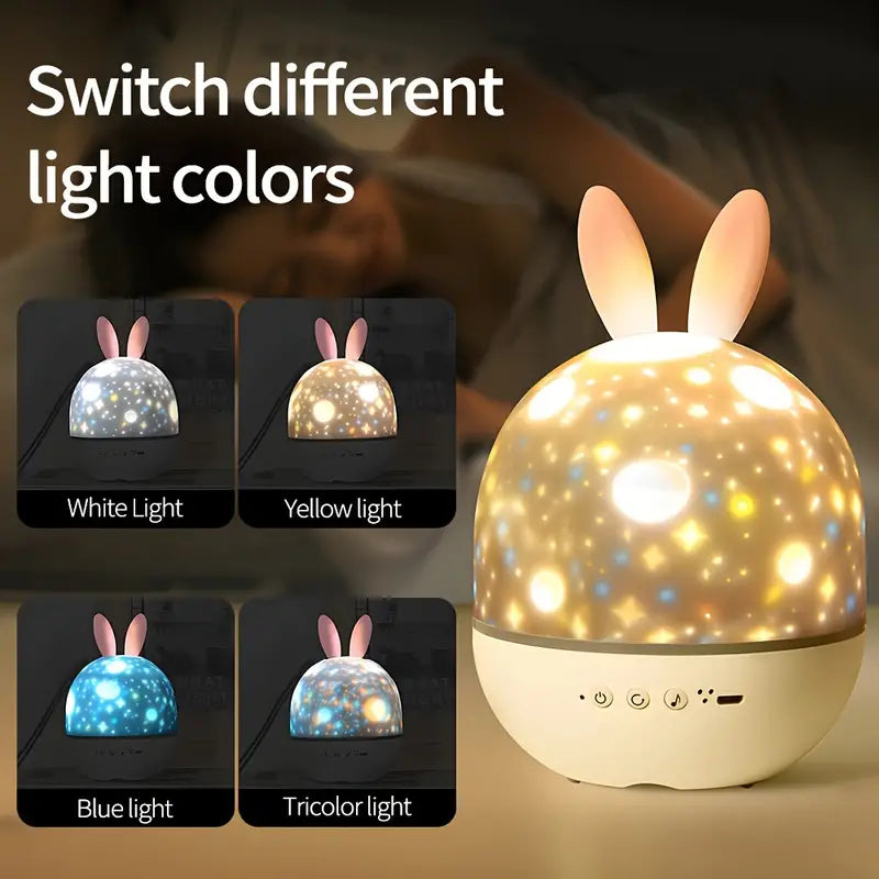 StarBunny - Rabbit Night Light Star Projector