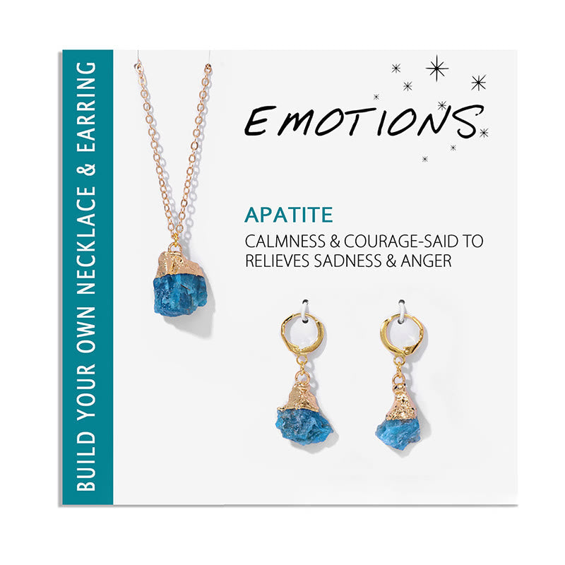 MoraVeil - Crystal Jewelry Set with Necklace and Earrings