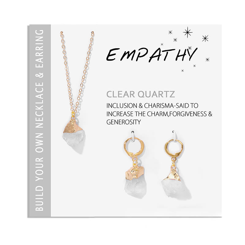 MoraVeil - Crystal Jewelry Set with Necklace and Earrings