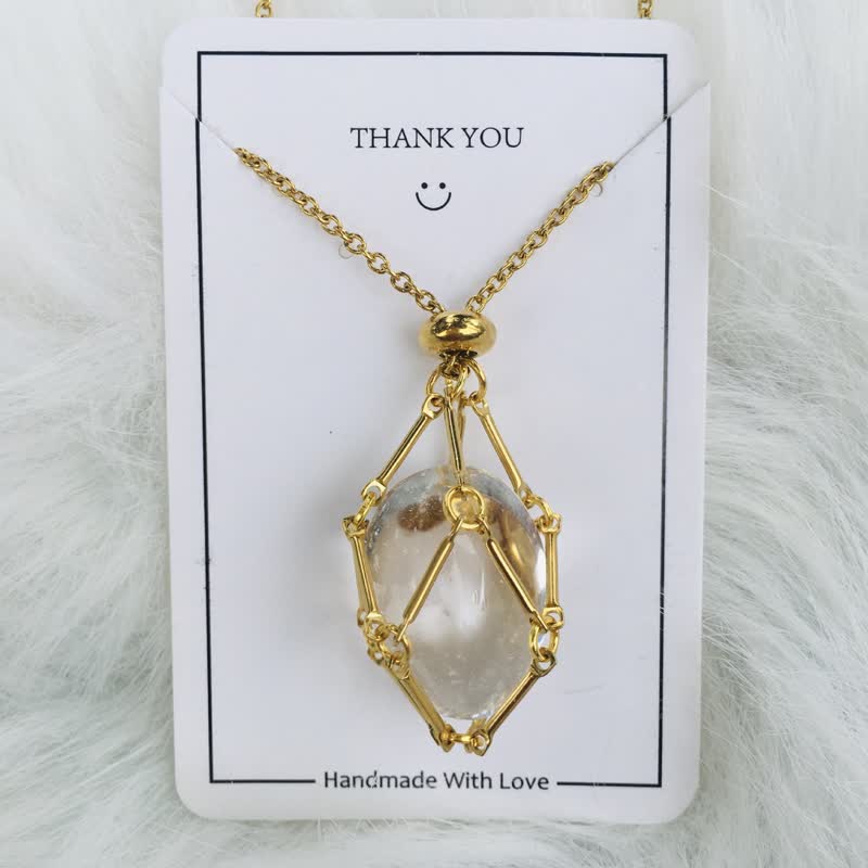 Iris - Elegant Natural Crystal Necklace