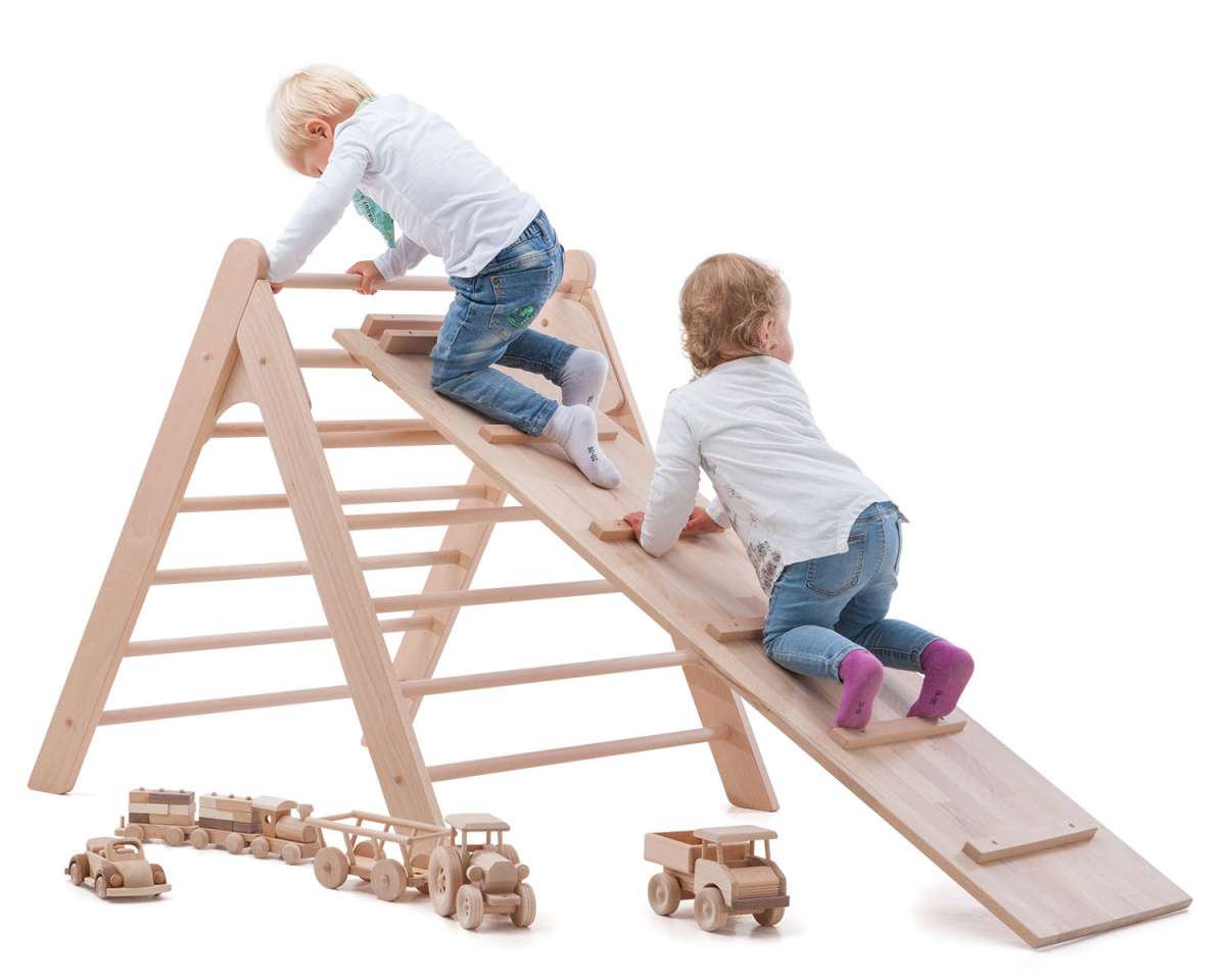 ClimbEase Board - Wooden Ladder and Slide Board for Climbing Triangles