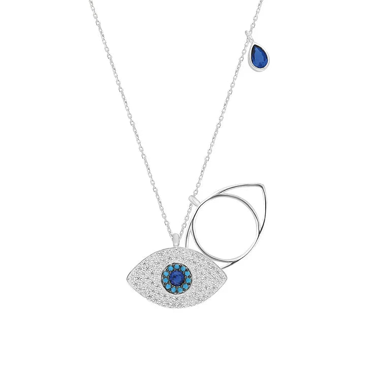 Leyla - Chic Evil Eye Pendant Necklace