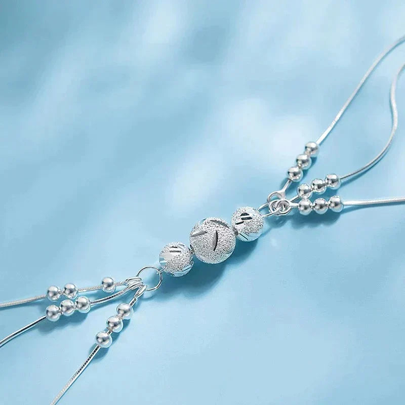 Imperla Pearl Bracelet - Elegant Silver Design with Shimmering Accents