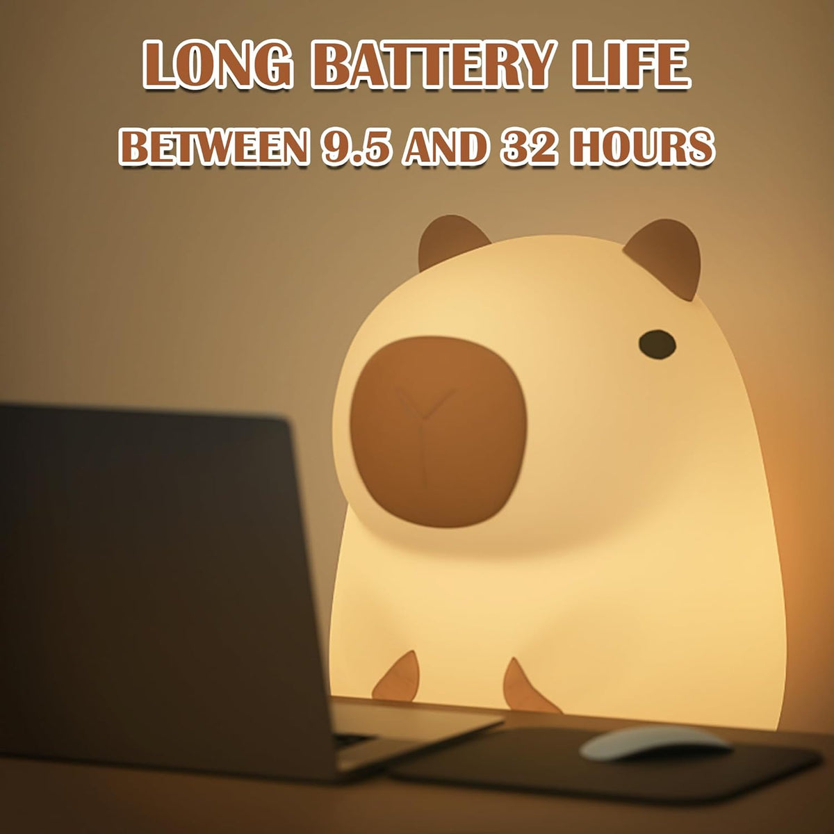 Nizwell - Warm Capybara Design Night Light