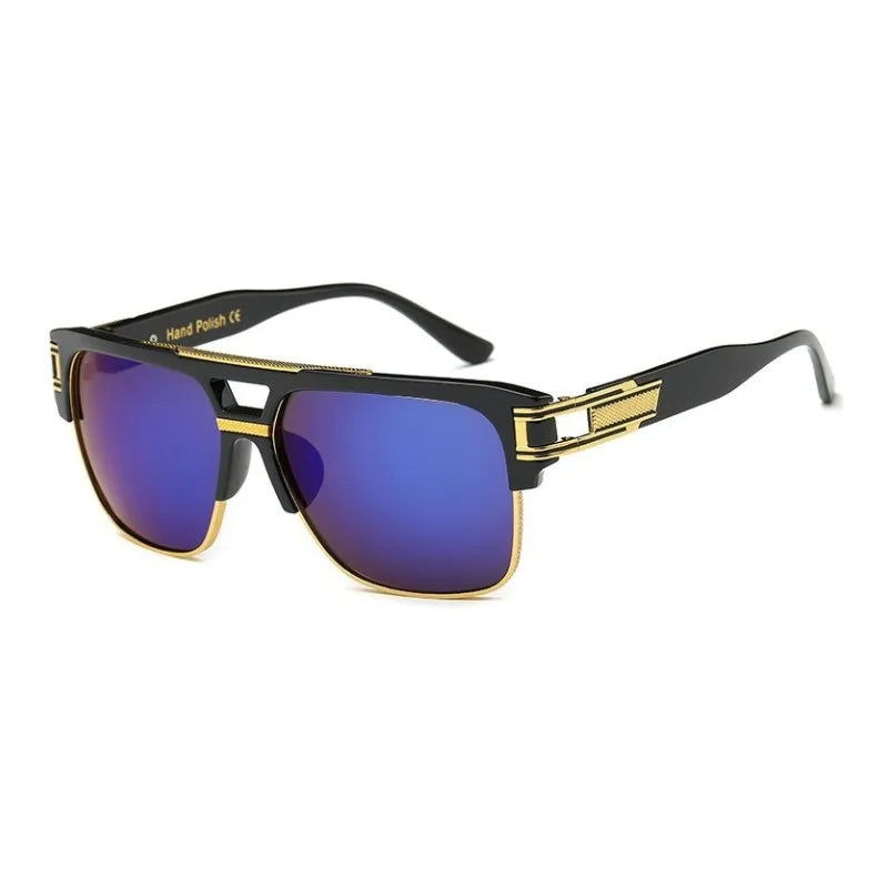 Hein Sunglasses - Vintage Luxe Mirrored Square Sunglasses