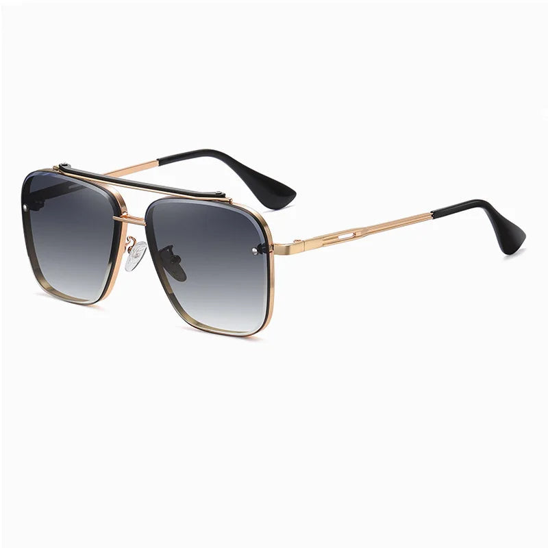 Zoltan Shades - Bold Metal Frame Gradient Sunglasses