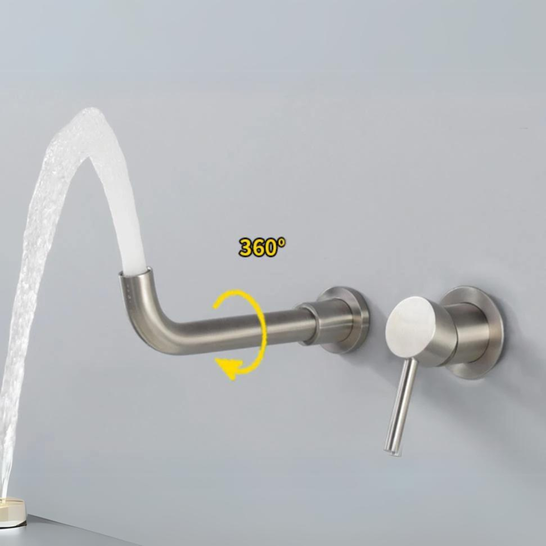 Flintbury - Modern Brushed Nickel Bathroom Faucet
