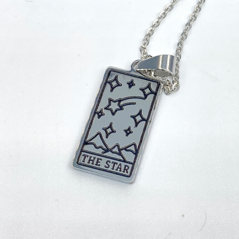 Cyrenna - Vintage Tarot Card Luck Charm Necklace